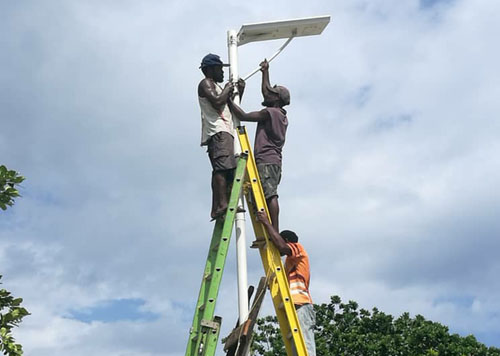 rural area solar lighting