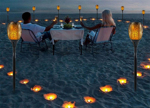Solar LED Flickering Flaming Light