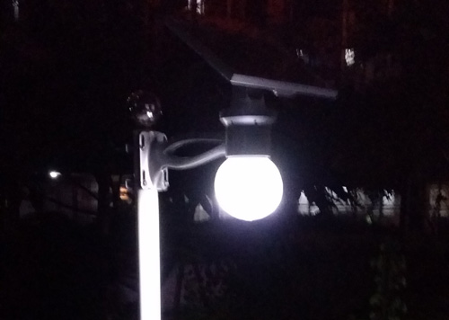 9w solar garden light