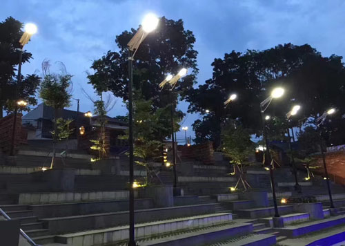 integrated solar garden light
