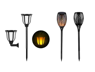 Hitechled solar tiki torch light