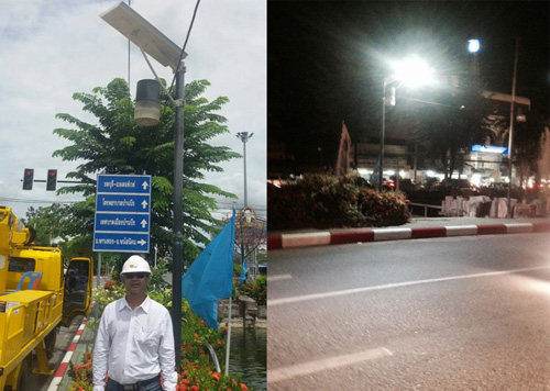 Hitechled U4 30w all in one solar street light for Thailand