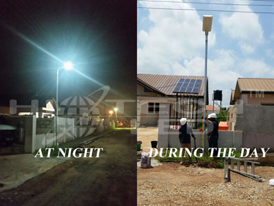 Sierra Leone all in one solar street light